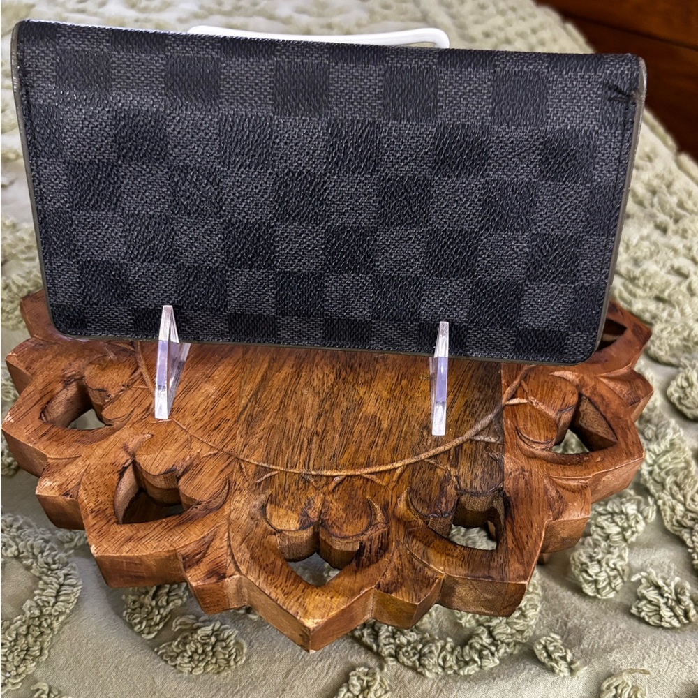 Louis Vuitton Damien Graphite Brazza Wallet (often called the Brazza Wallet)